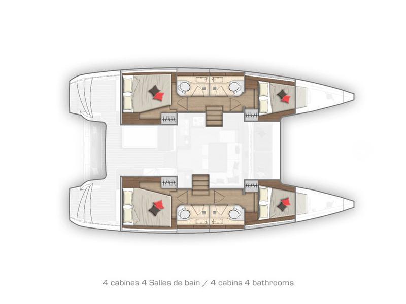 Book yachts online - catamaran - Lagoon 40 - NINA II - rent