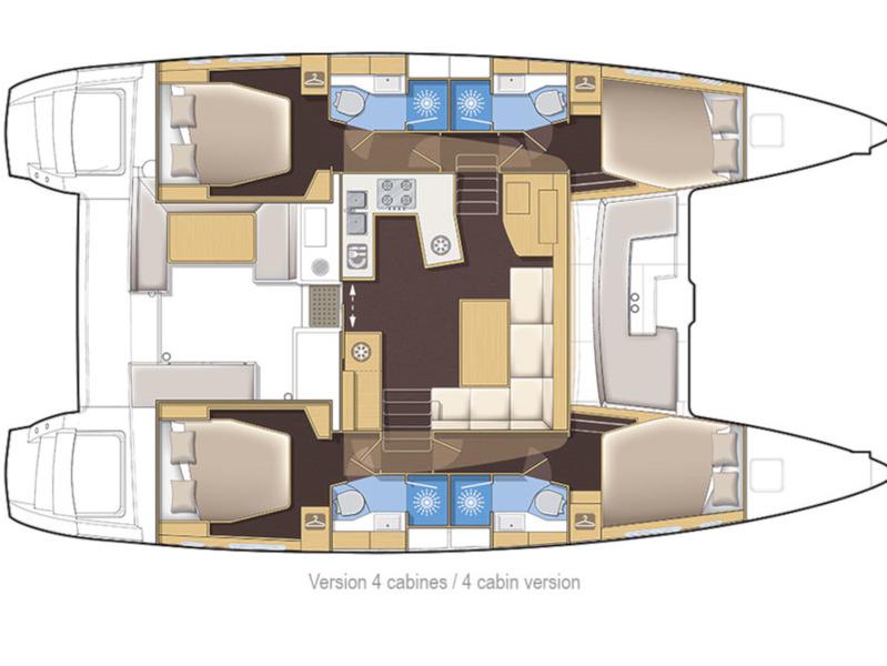 Book yachts online - catamaran - Lagoon 450 F - HOT STUFF - rent