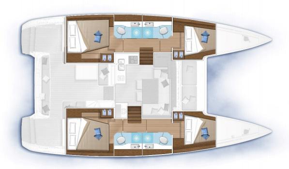 Book yachts online - catamaran - Lagoon 40 - Sail Castor - rent