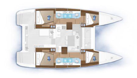 Book yachts online - catamaran - Lagoon 40 - Sail Castor - rent