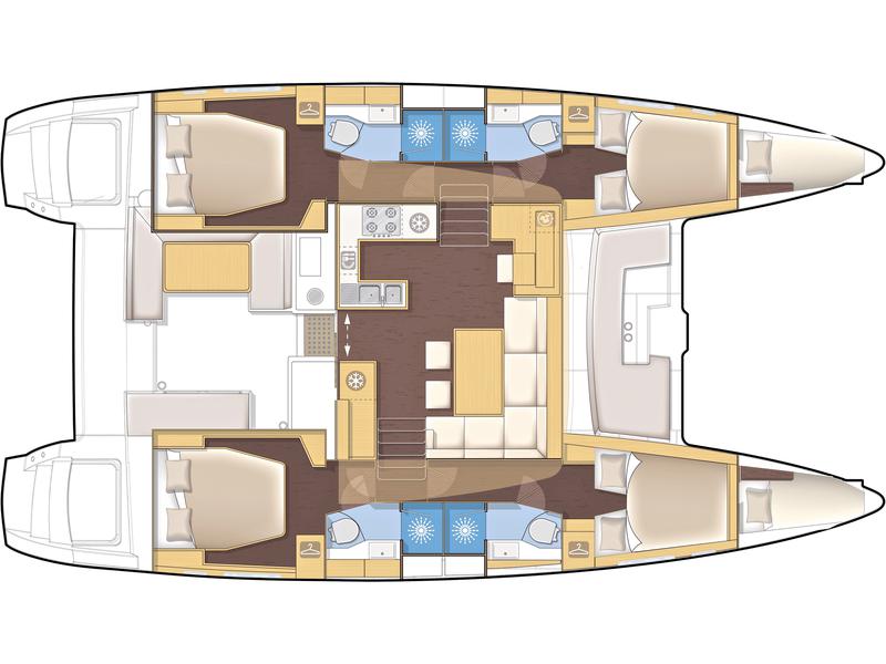 Book yachts online - catamaran - Lagoon 450 - MAJESTIC - rent