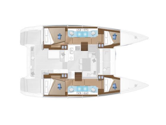 Book yachts online - catamaran - Lagoon 40 - SMILE - rent