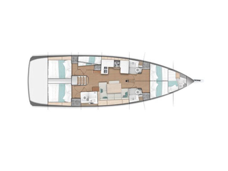 Book yachts online - sailboat - Sun Odyssey 490/ 6cbs - CL- 490-19-I - rent