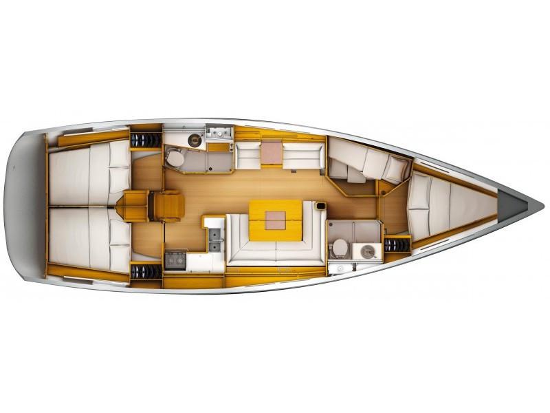 Book yachts online - sailboat - Sun Odyssey 439 - EC- 439-14-MA - rent