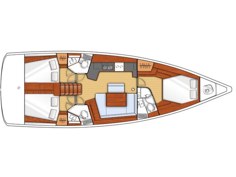 Book yachts online - sailboat - Oceanis 45/3 Cbs - EC- 453-12-G - rent