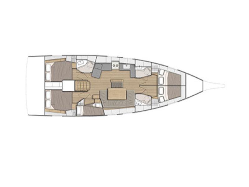 Book yachts online - sailboat - Oceanis 46.1 - CL-O46-19-CR - rent