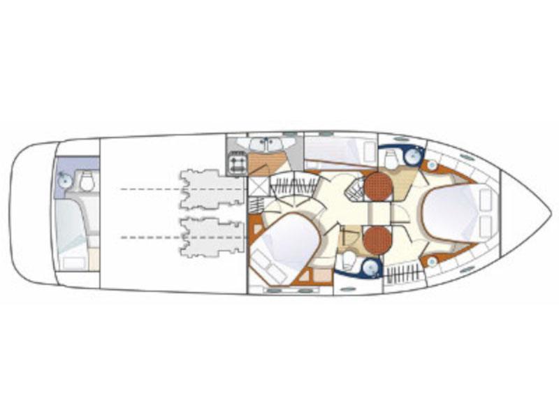 Book yachts online - motorboat - Azimut 46/SKIPPERED (skipper's fees not included) - EC- A46-02-G - rent