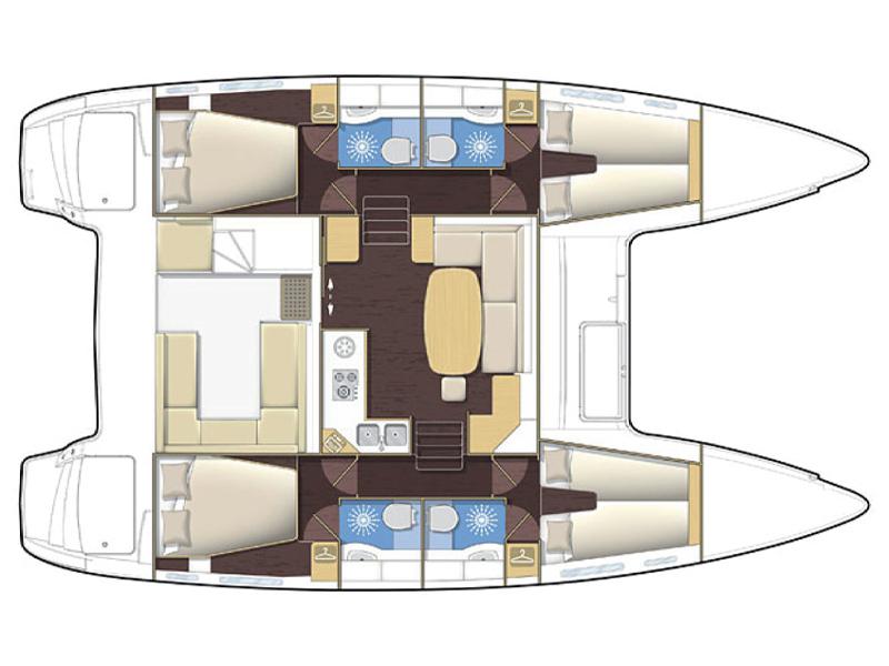 Book yachts online - catamaran - Lagoon 400 - EC- L40-17-G - rent