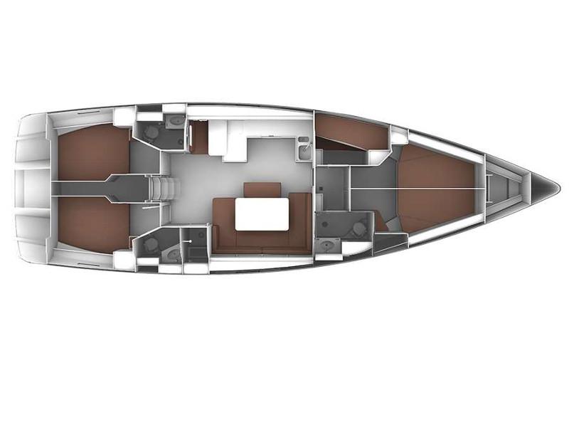 Book yachts online - sailboat - Bavaria Cruiser 51 - EC- 51C-15-G - rent