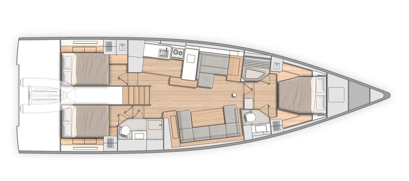 Book yachts online - sailboat - Oceanis Yacht 54 - BIG BLUE - rent