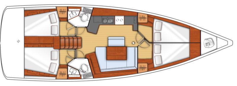 Book yachts online - sailboat - Oceanis 45 - PARIJA - rent