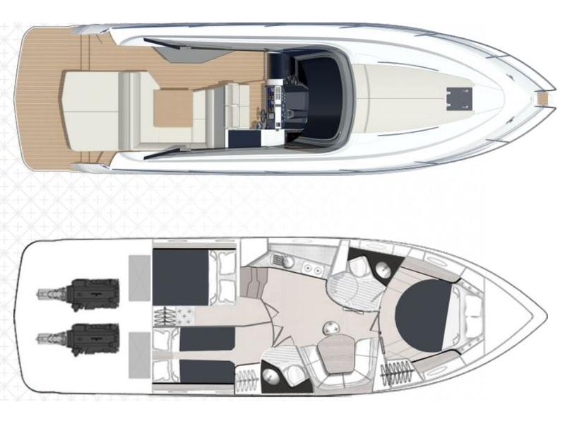 Book yachts online - motorboat - Focus Power 44 Hard Top - GTX - rent