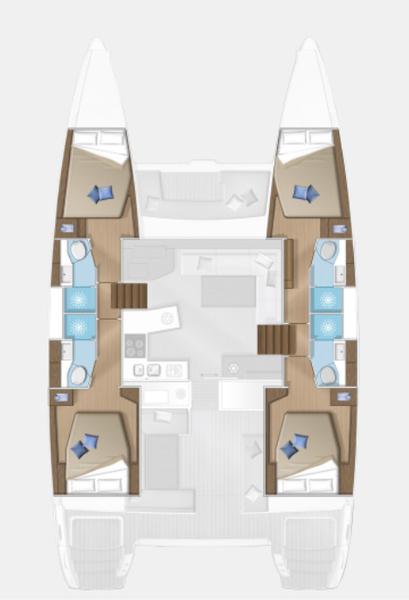 Book yachts online - catamaran - Lagoon 450 F - MALA MARE - rent