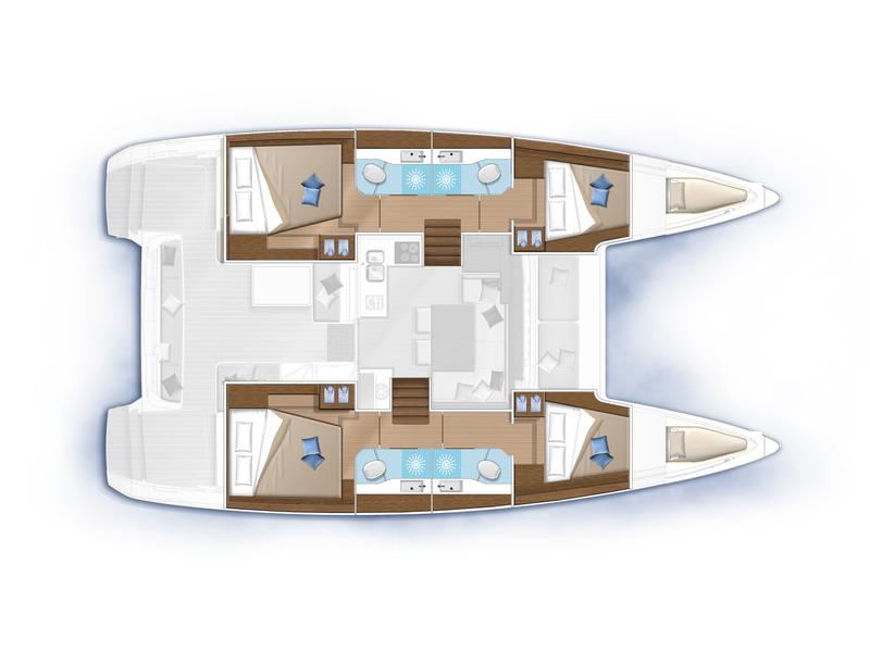 Book yachts online - catamaran - Lagoon 40 - LIQUID SPIRIT - rent