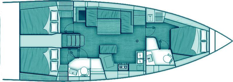 Book yachts online - sailboat - Oceanis 40.1 - Avra - rent
