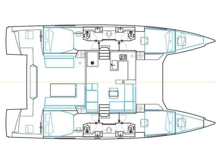 Book yachts online - catamaran - Nautitech 46 Fly - Naut46fly - rent