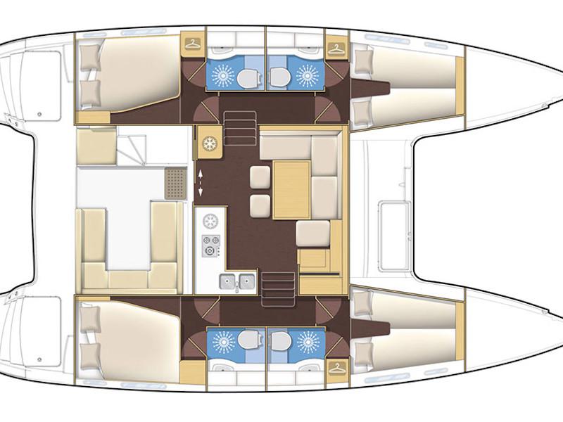 Book yachts online - catamaran - Lagoon 400 - ChrisII - rent