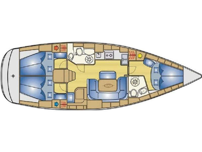 Book yachts online - sailboat - Bavaria 39 Cruiser - LOLA - rent
