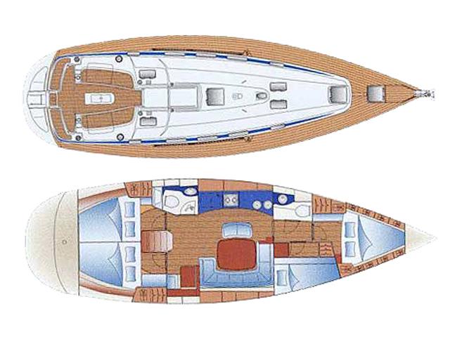 Book yachts online - sailboat - Bavaria 44 - Nina - rent