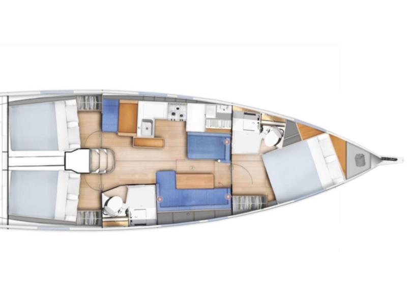 Book yachts online - sailboat - Sun Odyssey 410 - NAMI - rent