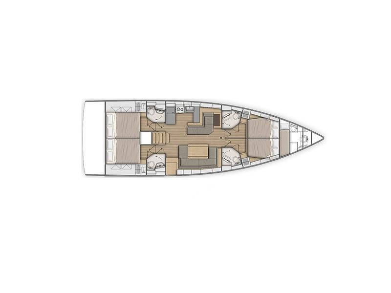 Book yachts online - sailboat - Oceanis 51.1 (4+1 cab) A/C &amp; GEN - MAMAKITA - rent