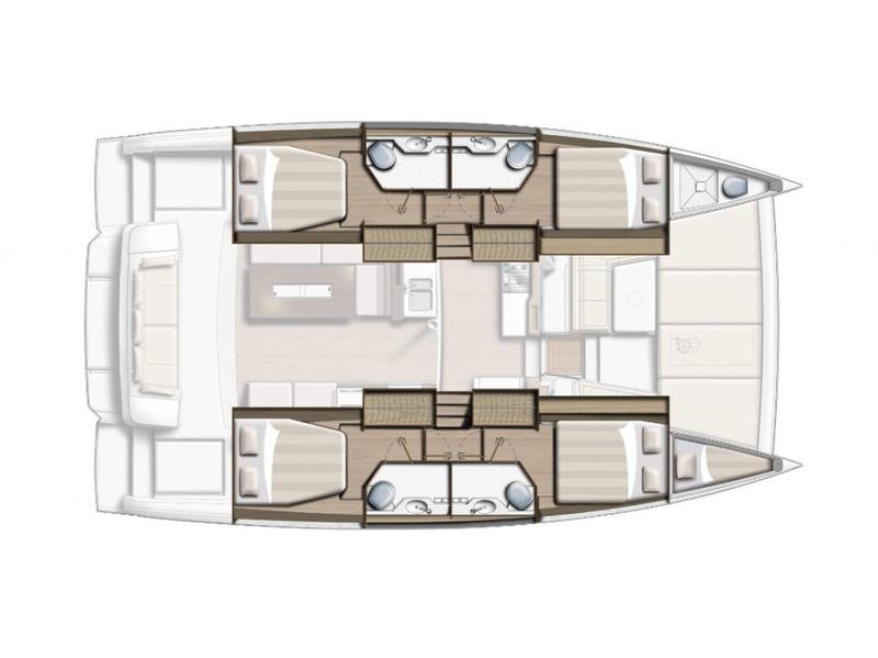 Book yachts online - catamaran - Bali 4.2 A/C &amp; GEN &amp; WM - First Spark - rent