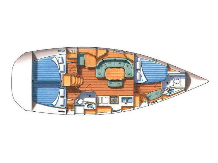 Book yachts online - sailboat - Oceanis 393 - Milica - rent