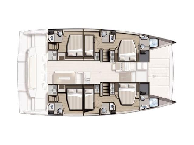 Book yachts online - catamaran - Bali 4.8 A/C &amp; GEN &amp; WM - LAGUANA - rent