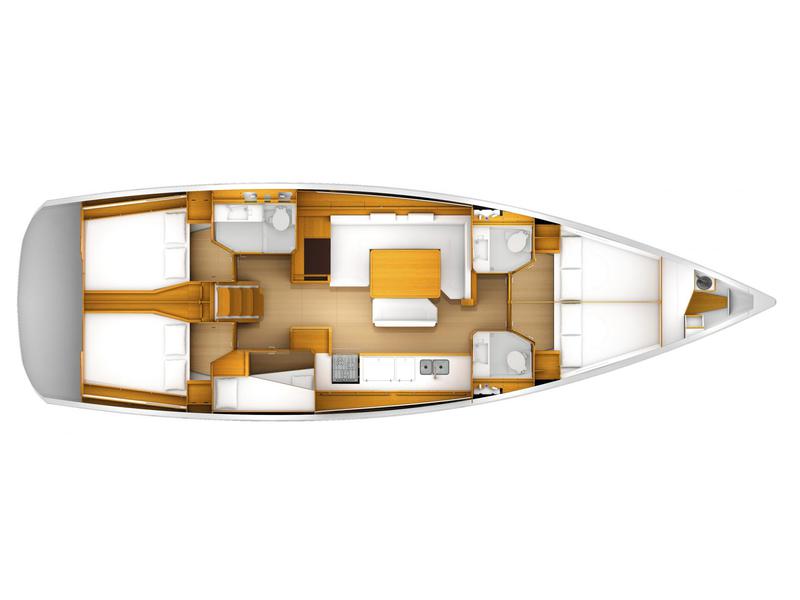 Book yachts online - sailboat - Sun Odyssey 519 A/C &amp; GEN - Eva  - rent