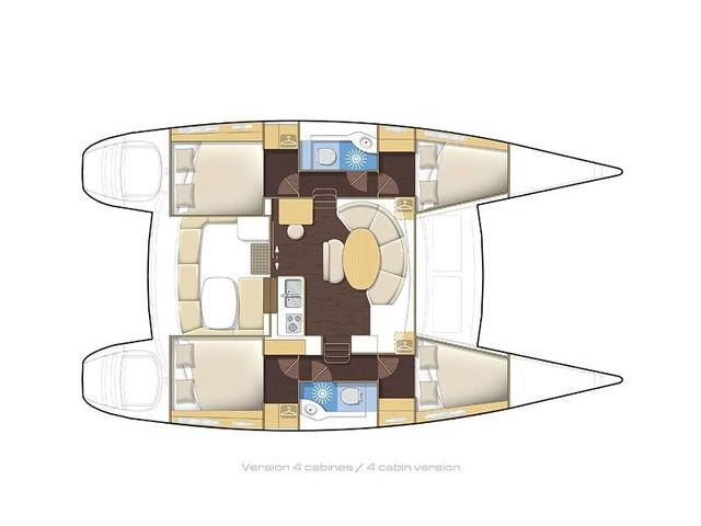 Book yachts online - catamaran - Lagoon 380 S2 - Catcake - rent