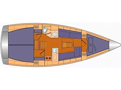 Book yachts online - sailboat - Bavaria Cruiser 34-3 - So What - rent