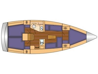 Book yachts online - sailboat - Bavaria Cruiser 37* - NINE - rent