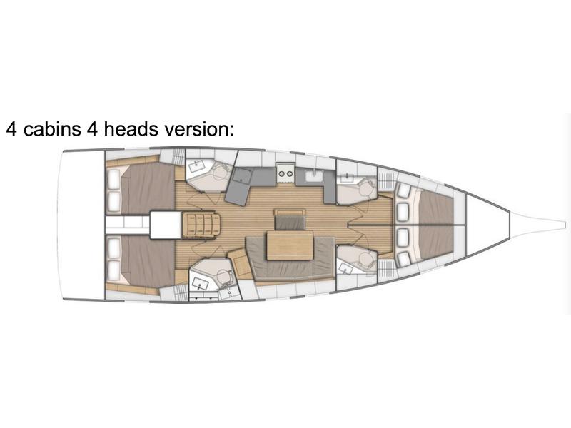 Book yachts online - sailboat - Oceanis 46.1 - Precious L A/C-GEN-SOLAR-ELEC.WC - rent
