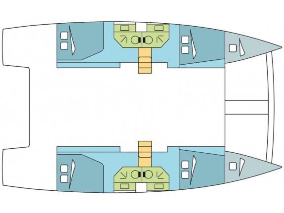 Book yachts online - catamaran - Bali 4.3 - Hogwarts - rent