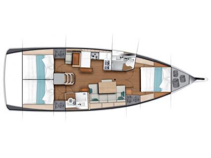 Book yachts online - sailboat - Sun Odyssey 440 - Carlyle - rent