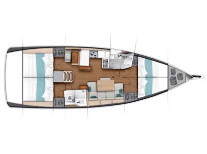 Book yachts online - sailboat - Sun Odyssey 440 - Tanpopo - rent
