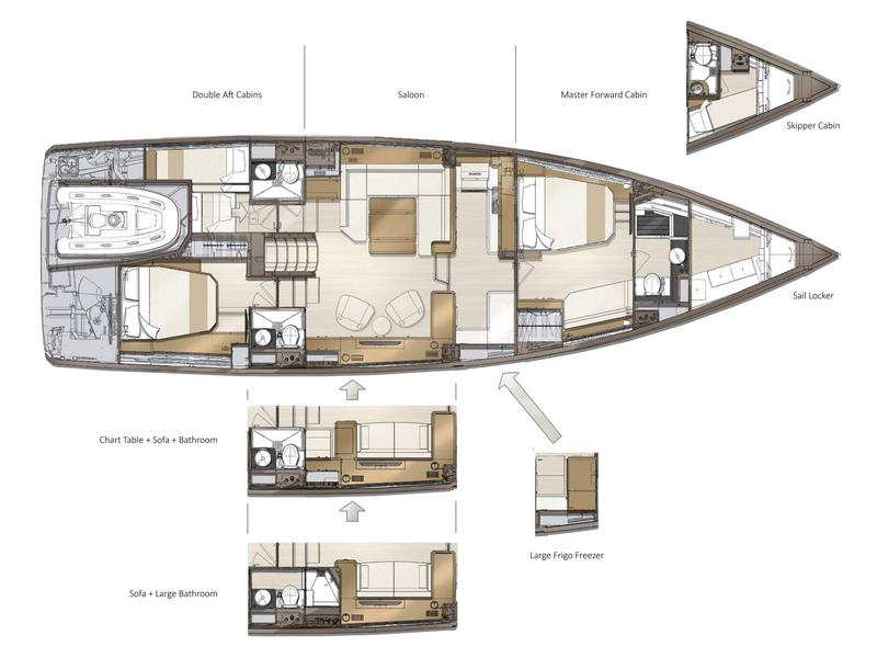 Book yachts online - sailboat - Jeanneau 60 - Upendo - rent