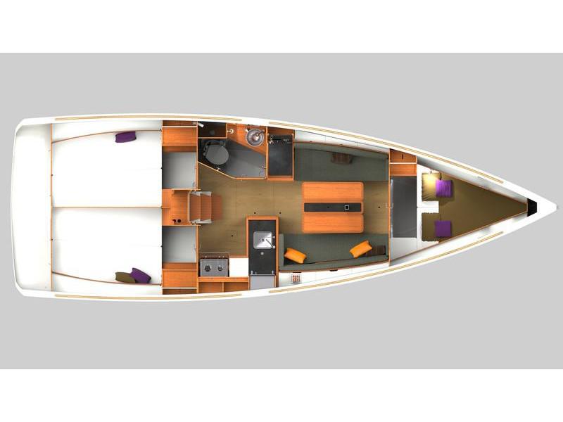 Book yachts online - sailboat - Sun Odyssey 349 - Cha-Cha - rent