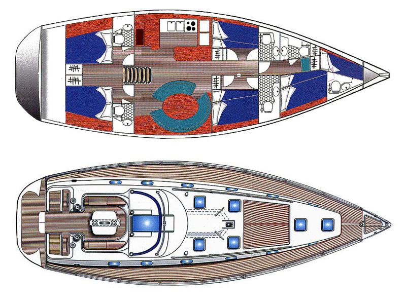 Book yachts online - sailboat - Ocean Star 58.4- 6 cabins - Katerina (58.4) - rent