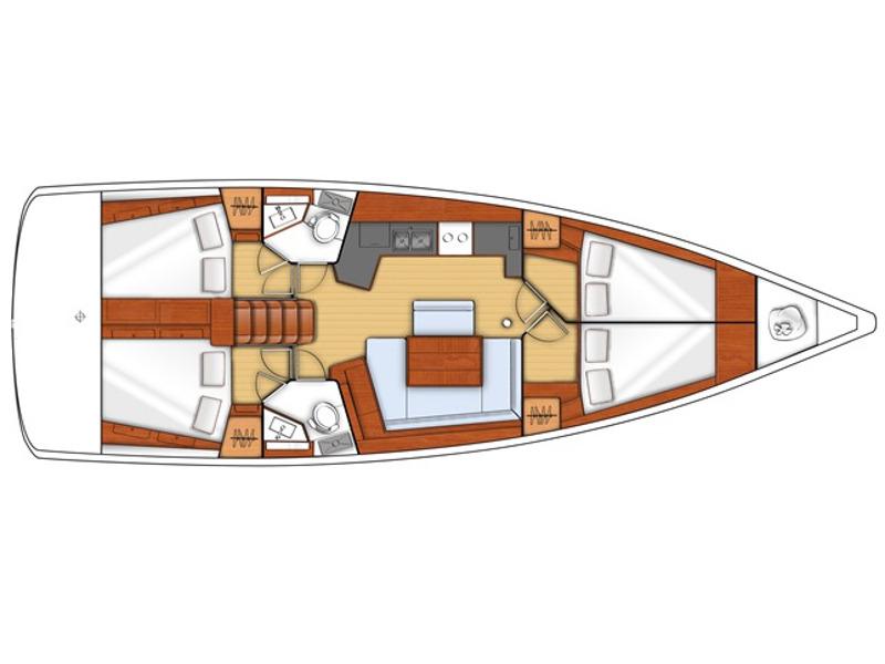 Book yachts online - sailboat - Oceanis 45 - JN - rent