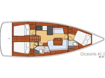 Book yachts online - sailboat - Oceanis 41.1 - Oscar I - rent