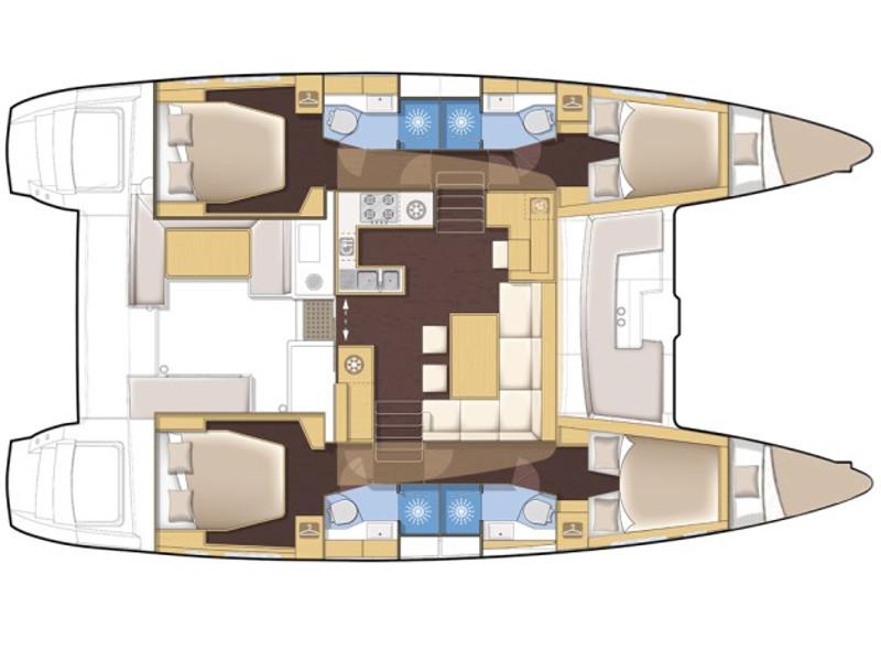 Book yachts online - catamaran - Helia 44 - Helios(skippered - Tuesday) - rent