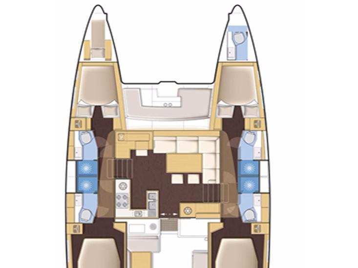 Book yachts online - catamaran - Lagoon 450  Flybridge - Sea Breeze - rent