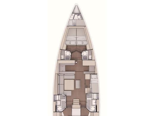 Book yachts online - sailboat - Dufour 530 (5+1) - Anema - rent