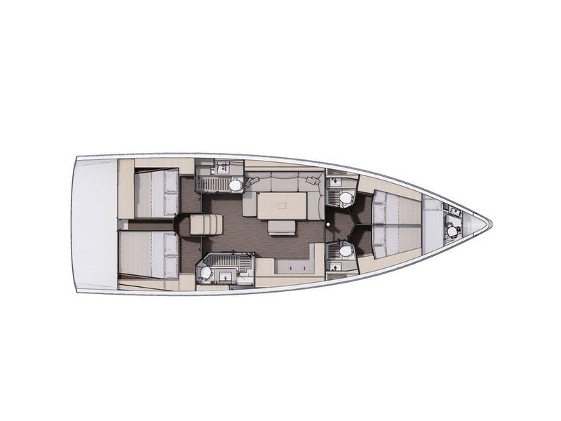 Book yachts online - sailboat - Dufour 470 (4+1) - Blue Mermaid - rent