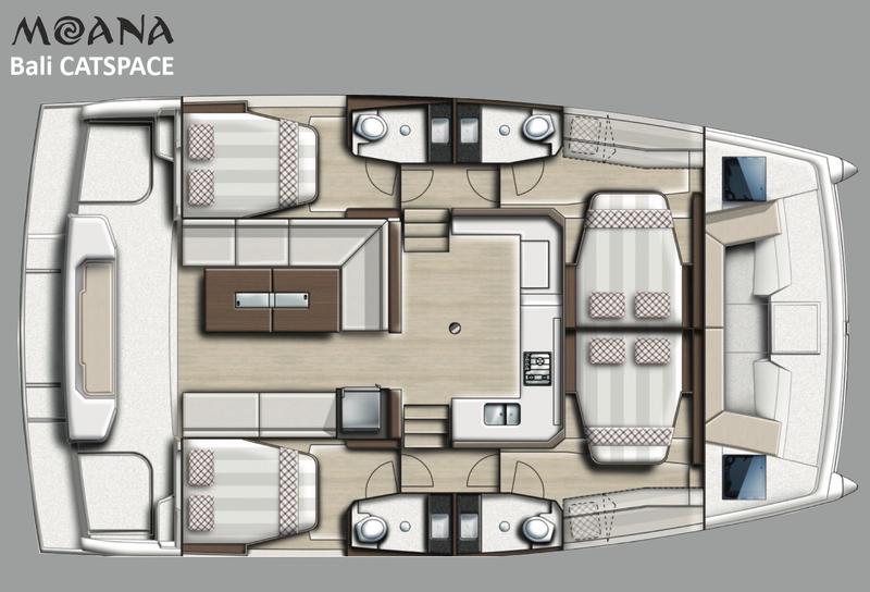 Book yachts online - catamaran - Bali Catspace - Moana 1 - rent