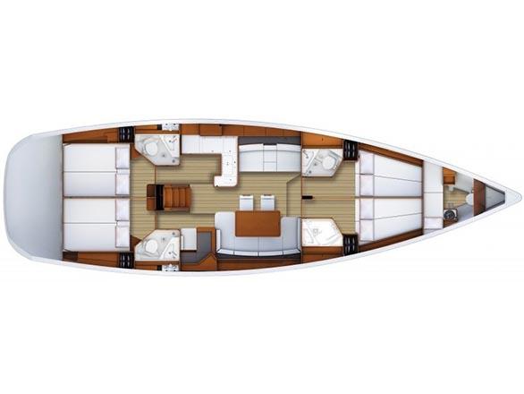 Book yachts online - sailboat - Jeanneau 53 (4cab) - Trinity - rent