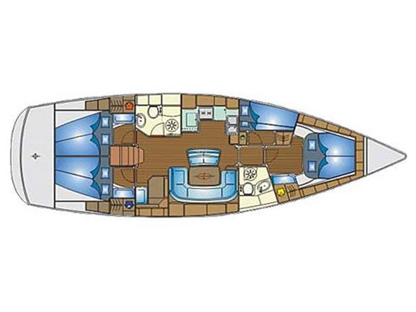Book yachts online - sailboat - Bavaria 46 Cruiser Veritas edition - lucia - rent