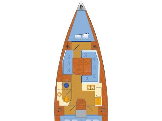 Book yachts online - sailboat - Sun Odyssey 389 JP - SOUND OF SILENCE - rent