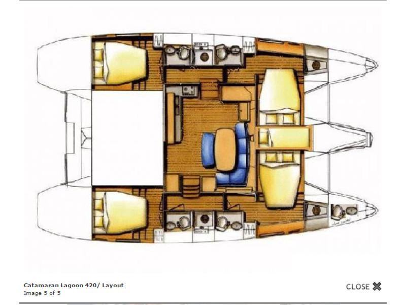 Book yachts online - catamaran - Lagoon 420 - Sofia VI - rent